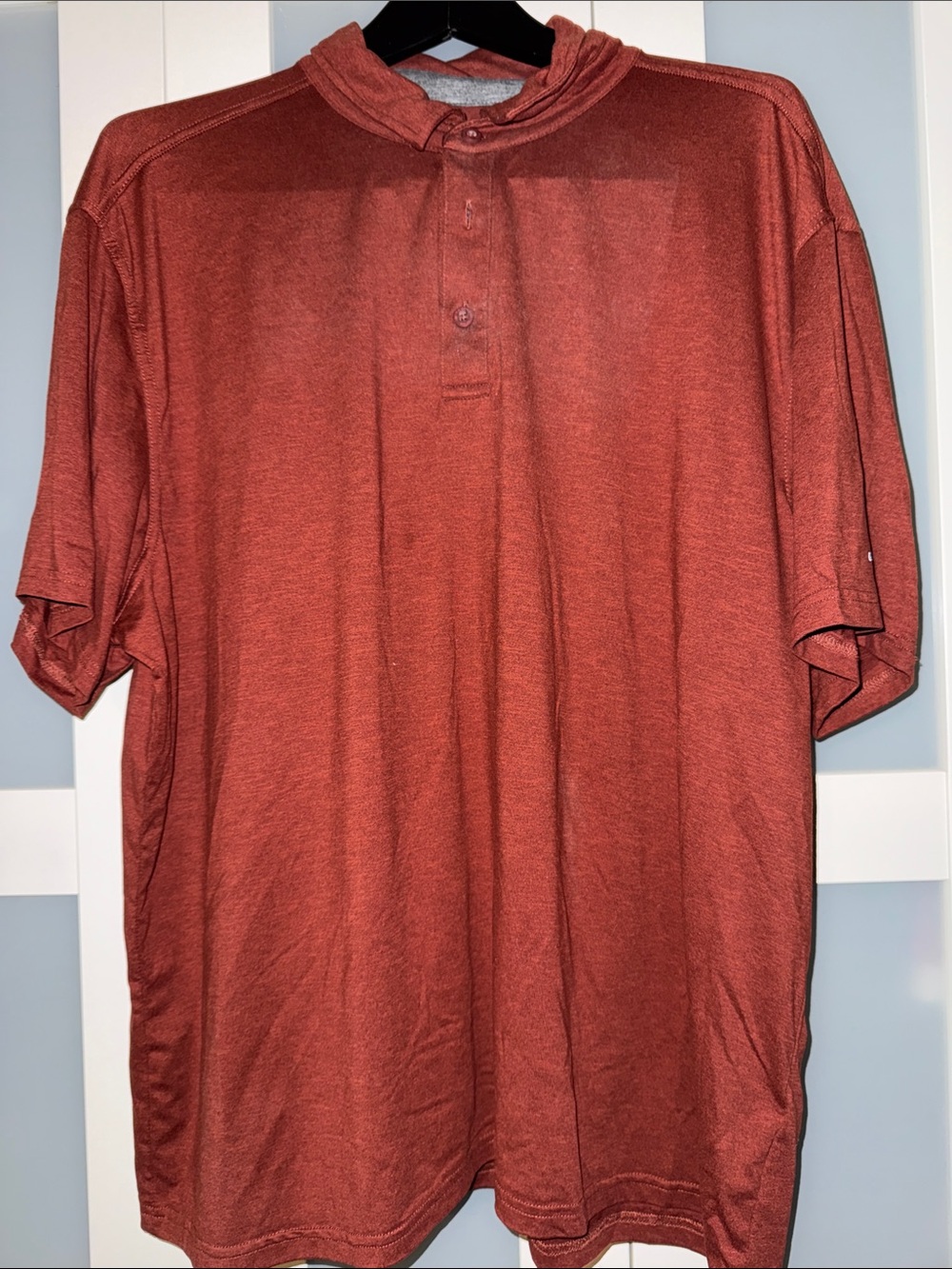 G.H. Bass & Co. Men's Rust Polo Henley